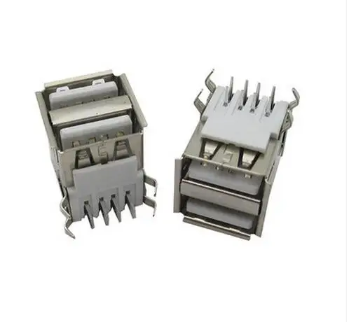 

10PCS Double USB female, USB female head 90 degrees looper
