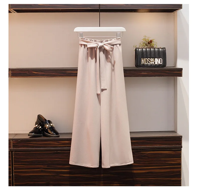 ICHOIX summer pants sets 3xl 4xl 2 piece set women elegant OL wide leg pants Casual bow 2 piece outfits plus size clothing