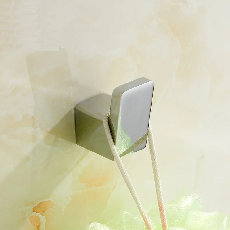 

Vidric black/chrome Square Clothes hooks Kitchen hooks living room wall hanging door rear hook for cap,coat,Clothes,bath towel