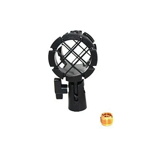 

Microphone Clip Mount Small Size Mics Holder Shock Mount with Adapter and O-ring