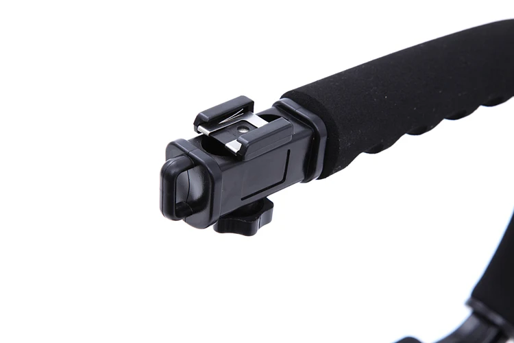 C Форма флэш кронштейн держатель видео ручка Ручной Стабилизатор рукоятка для