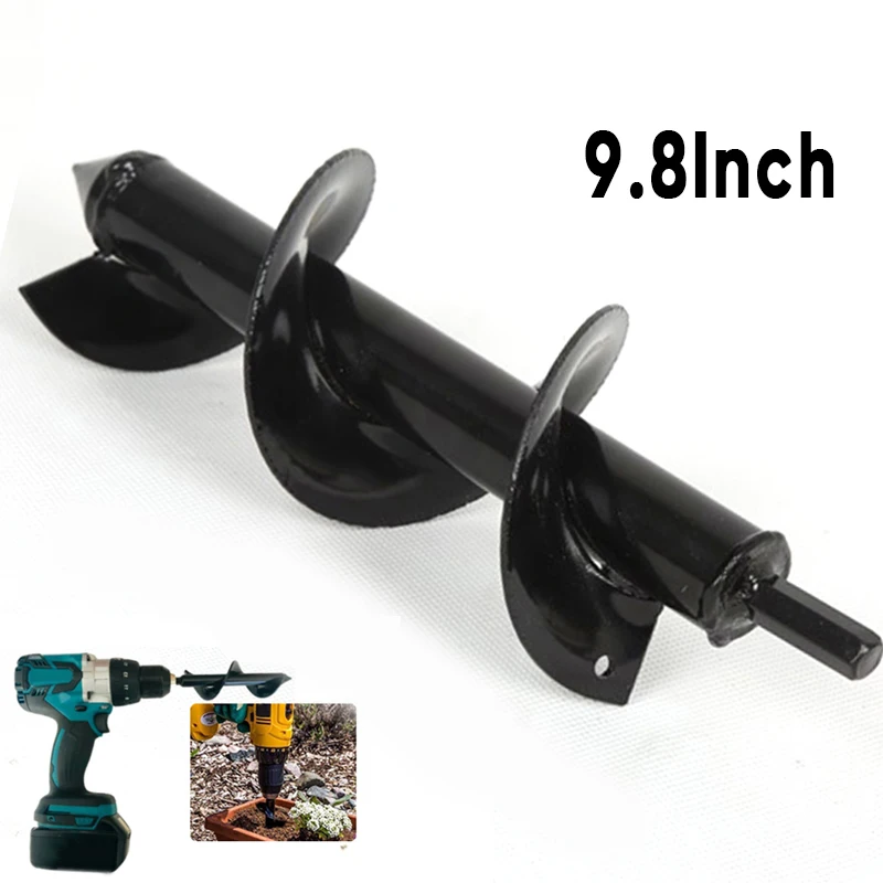 Садовый Бур сверло подходит для плантатора спиральное отверстие крепление