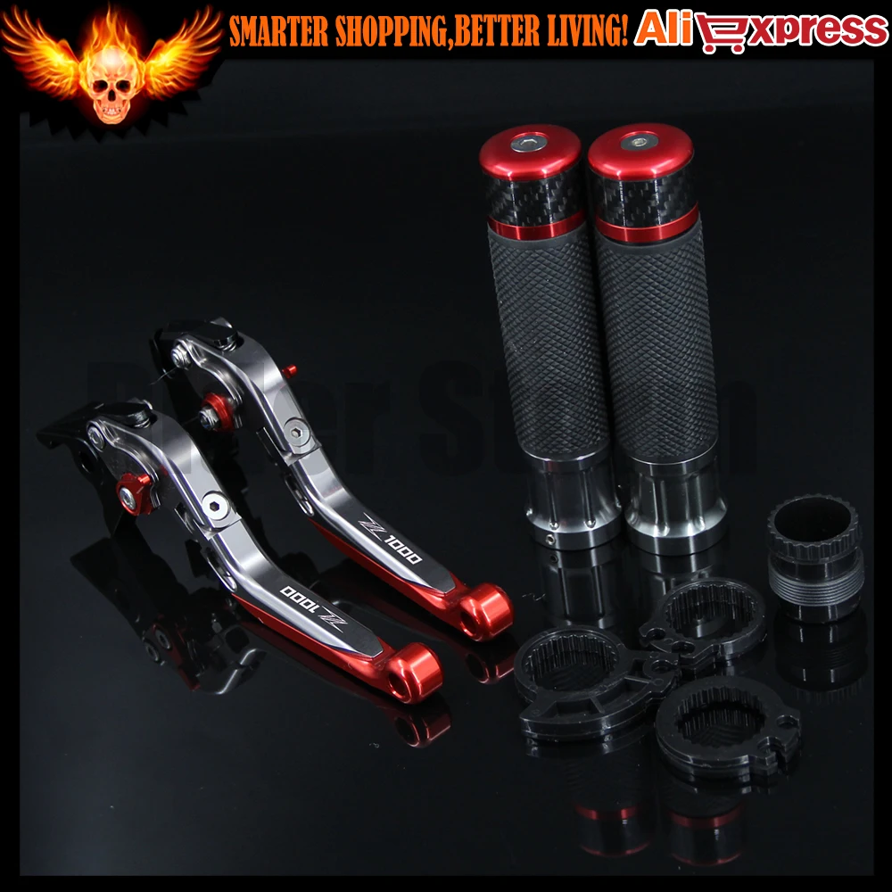 7 цветов для Kawasaki Z1000 2003 2004 2005 2006 красный + титановый CNC рычаги сцепления тормоза и