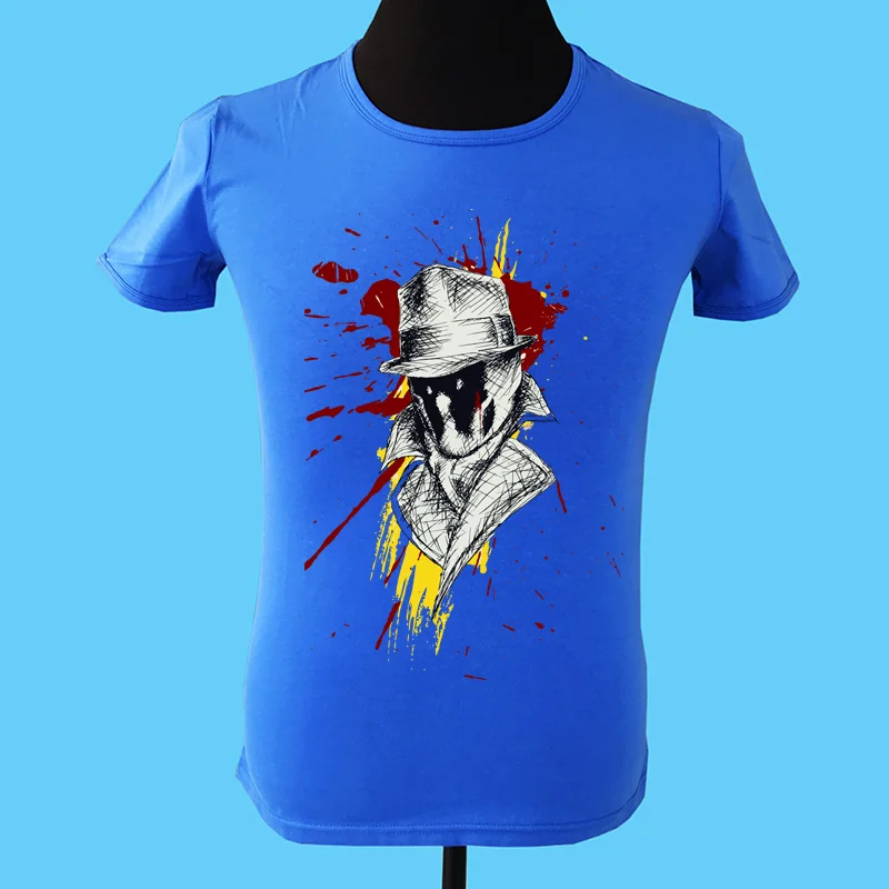 Бренд seesterer Мужская одежда футболка 100% хлопок с коротким рукавом DC comics superhero Watchmen
