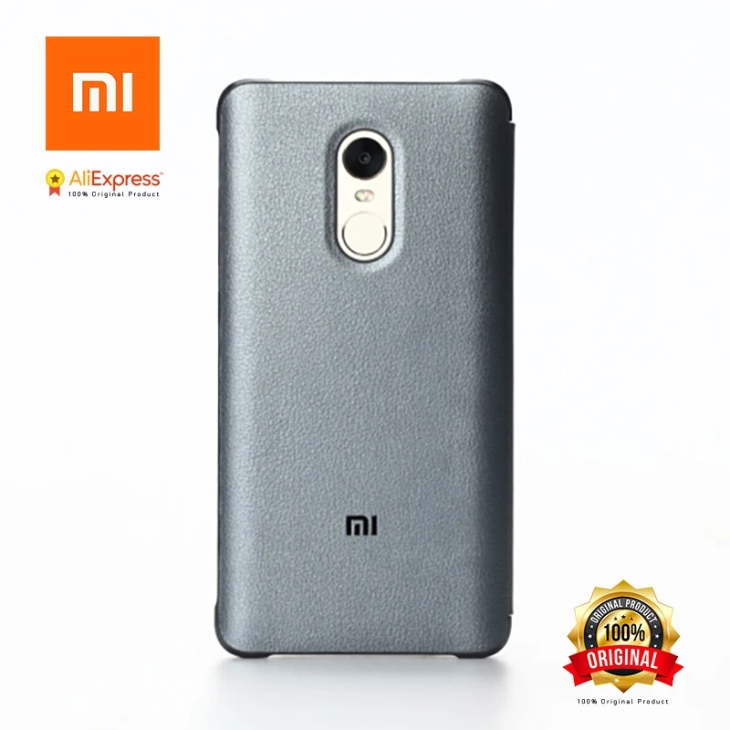 Xiaomi Redmi Note 4X чехол оригинальный note4X интеллектуальные Дисплей Защитная крышка