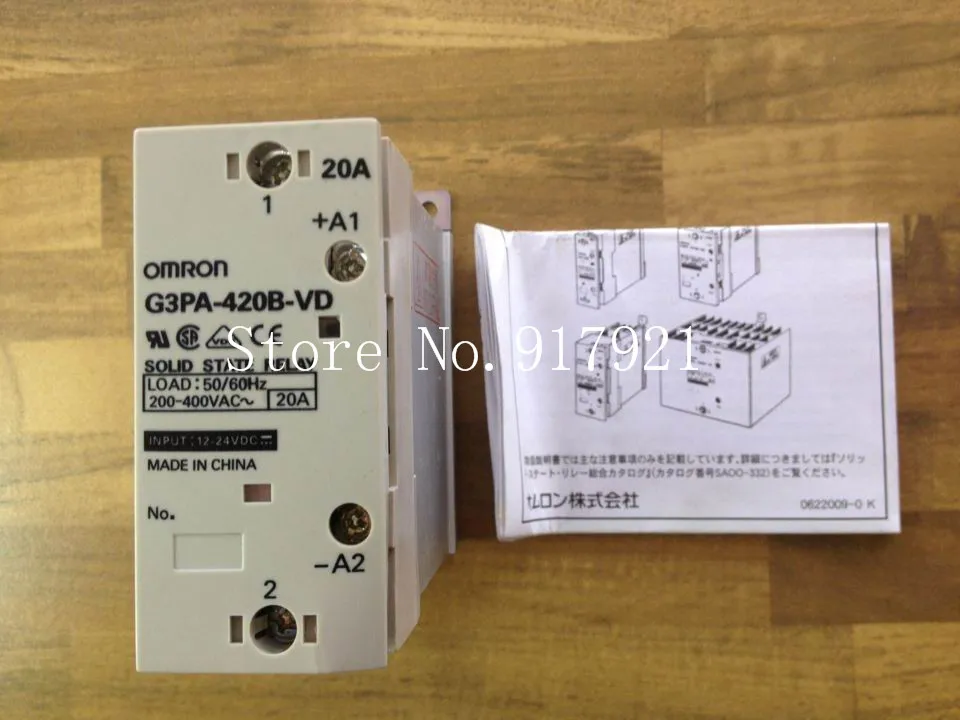 

[ZOB] original G3PA-420B-VD 200-400VAC20A 12-24VDC solid state relay (original authentic) --2pcs/lot