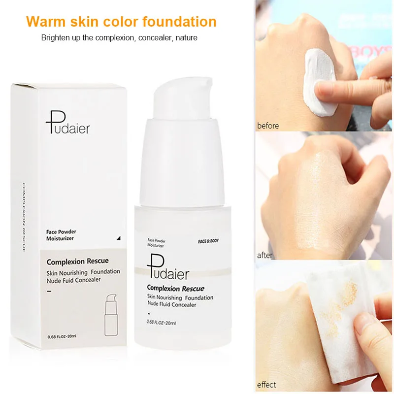 Жидкий тональный крем меняющий температуру отбеливающий долговечная косметика