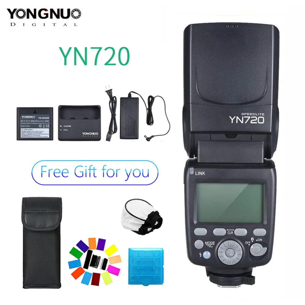 2018 Yongnuo литиевая лампа вспышка YN720 с батареей 2000 мАч для Canon Nikon Pentax совместимая YN685
