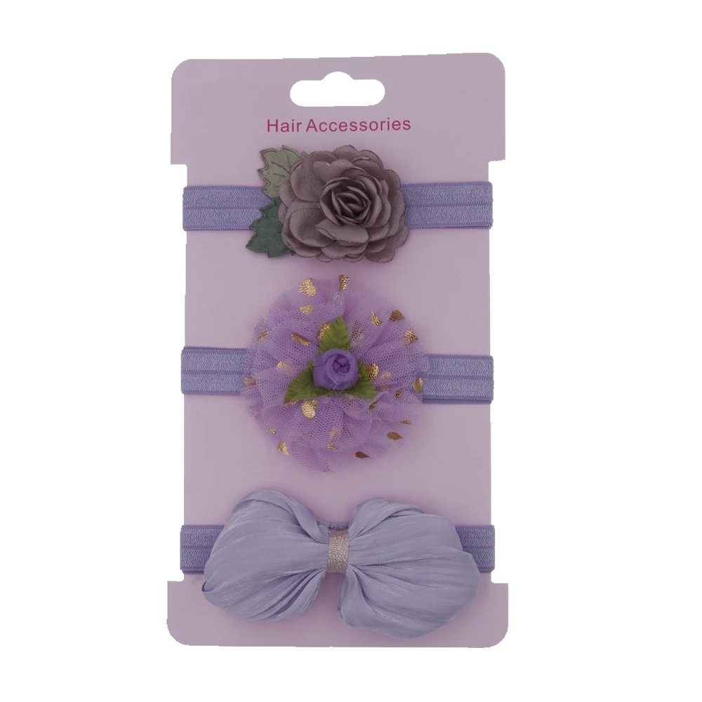 Детские головные повязки с искусственными цветами для девочек аксессуары волос