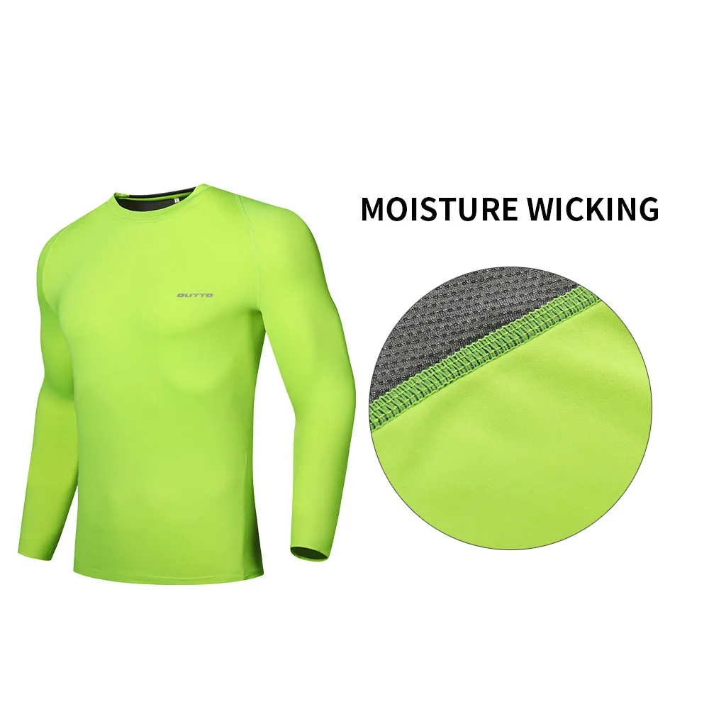 Outto Men's Cycling Base Layers Long Sleeves Compression Tights Bicycle Running Jersey Sports Underwear Fitness Gym Clothing | Спорт и