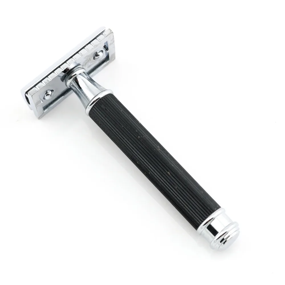 Double Edge Safety Razor Shaving Black Handle Manual Classic Style 9.8CM Anti Slip handle Lyrebird H4 10PCS/LOT NEW|Бритва| |
