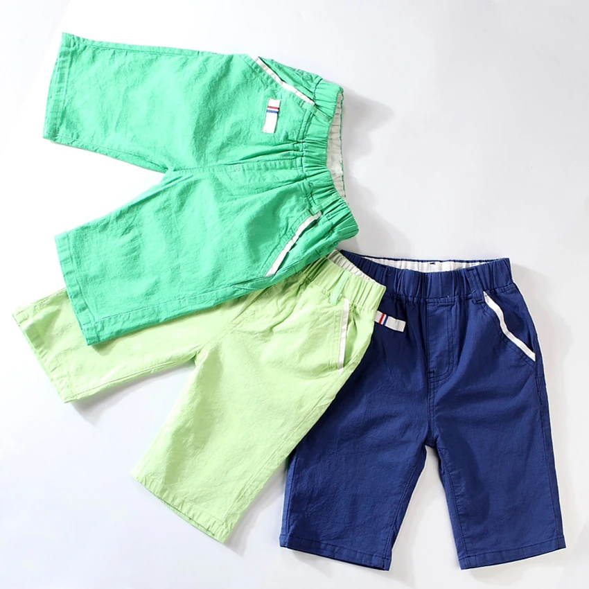 Летние хлопковые джинсовые шорты с дырками для маленьких мальчиков штаны детей