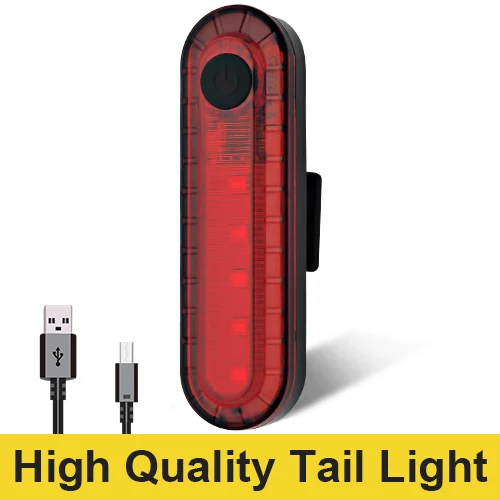 Bike Taillight Для велосипеда victgoal светильник USB Перезаряжаемый передний светодиодный водонепроницаемый велосипедный флэш-светильник для велосипедных фонарей головной светильник задний светильник - Цвет: Bike Taillight