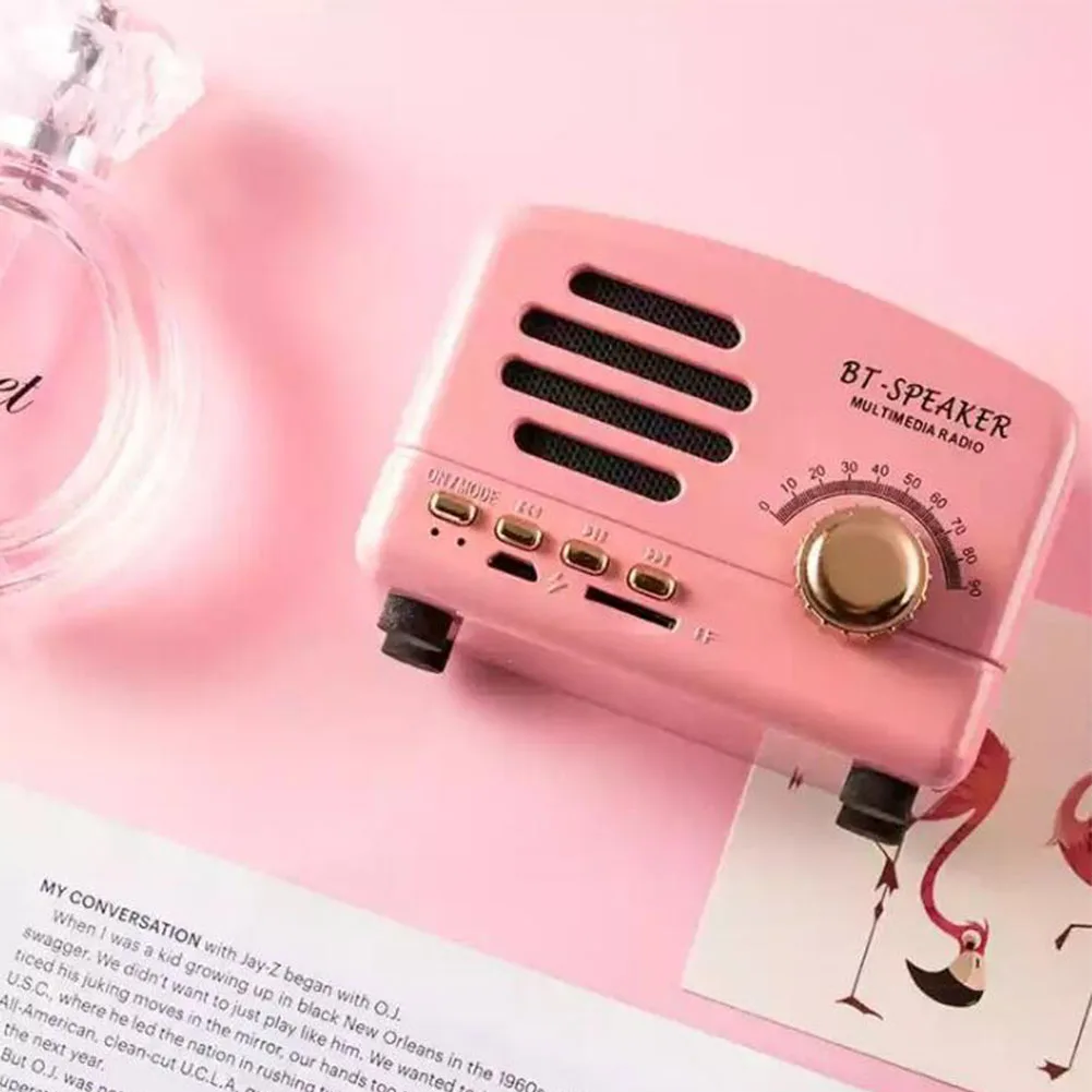 Стерео динамик AM FM домашняя Ретро Поддержка карты мини радио портативный USB