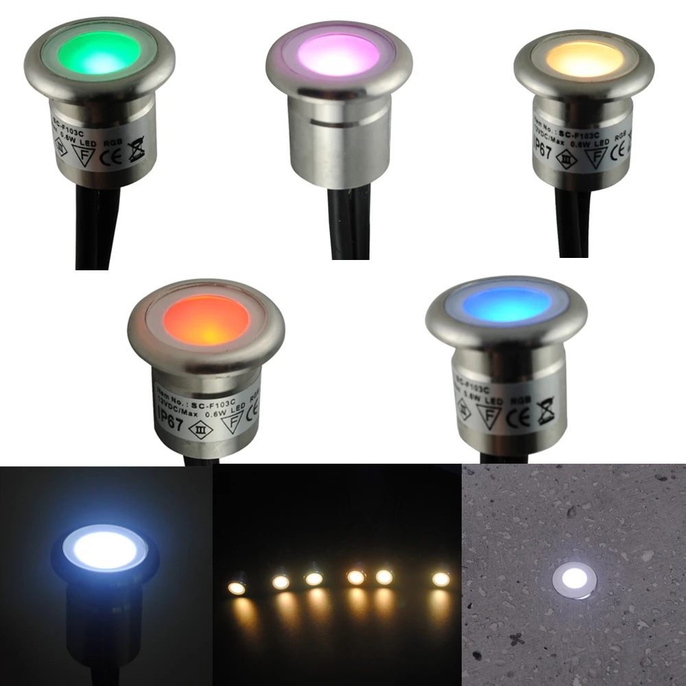 6 шт./лот Встраиваемая Светодиодная лампа для сада/двора/гостиной с паркетным