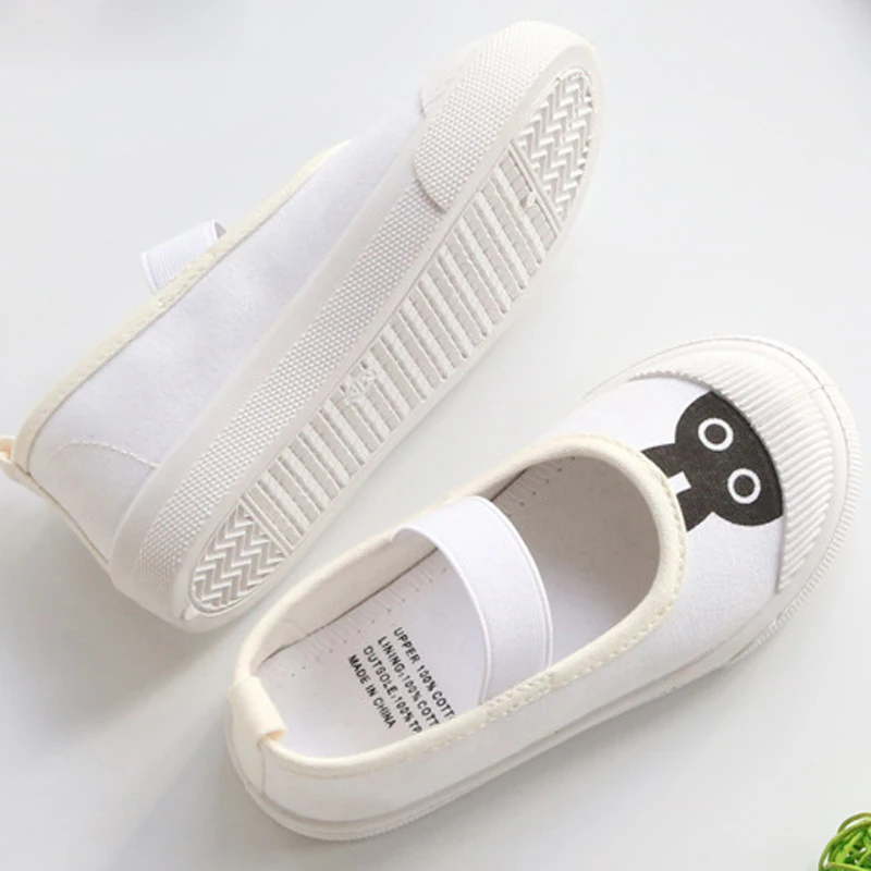 Детская парусиновая обувь для девочек на весну и осень модные повседневные