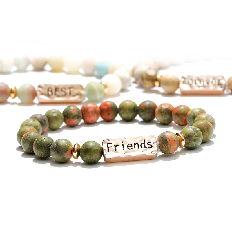 G. YCX Forever Best Friend письмо расстояние браслеты для женщин дружба соответствия