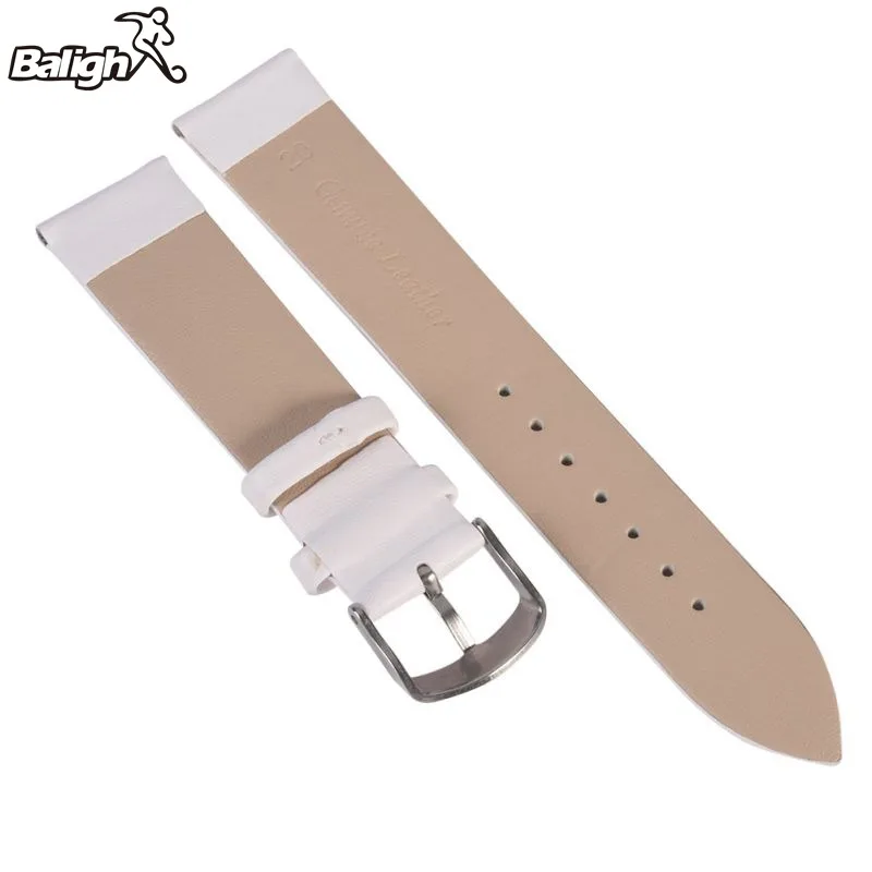 

Leather WatchBand Stainless Steel Buckle Clasp Watch Band Leather Strap 16 18 20 22 mm