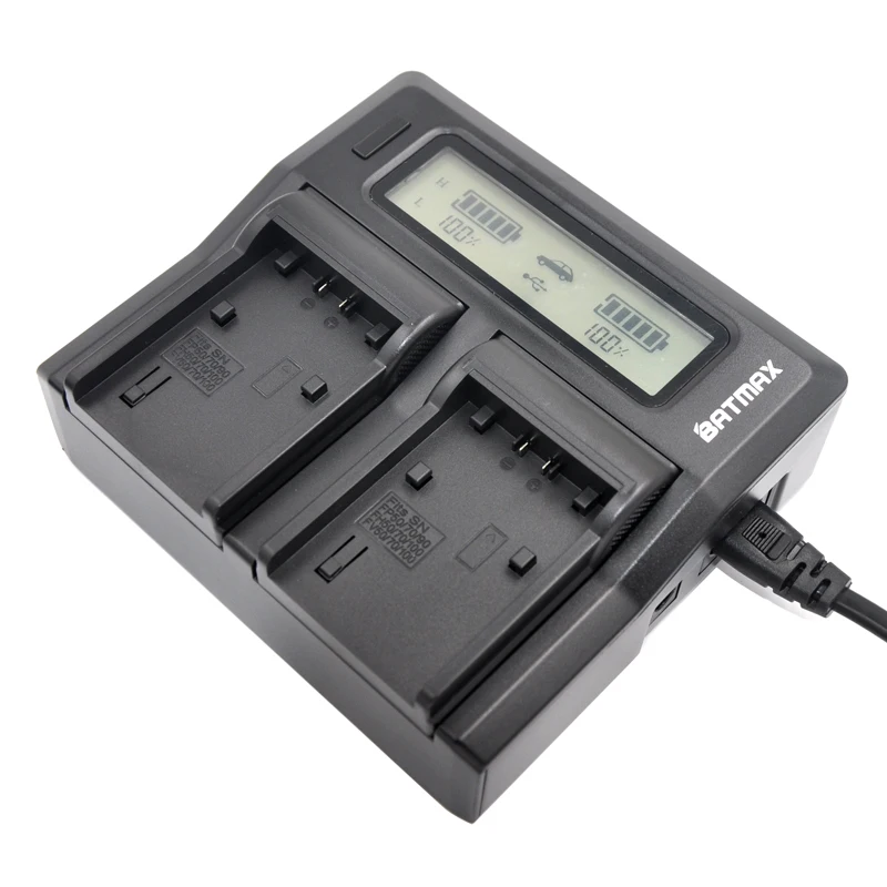 Быстрое зарядное устройство для Sony двойное с ЖК-дисплеем NP FV100 FV50 FV70 FH100 FH70 FH50 FH60 FP50