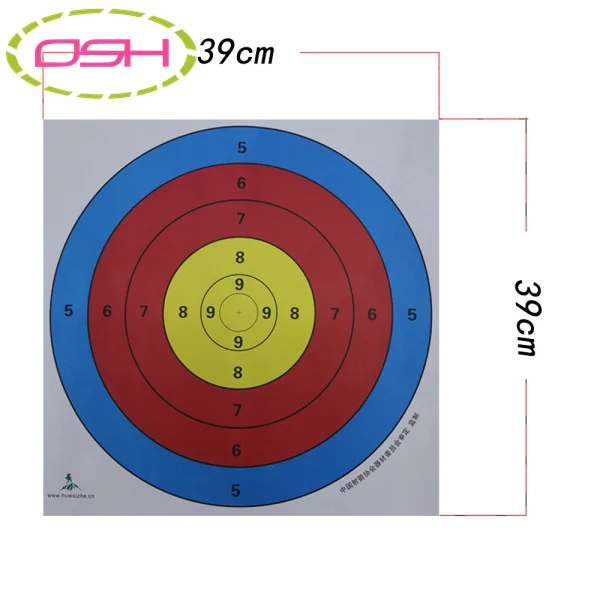 10 шт. 15 35 дюймов ArcheryTarget бумага 39*39 см лук стрелка принадлежности для охоты на