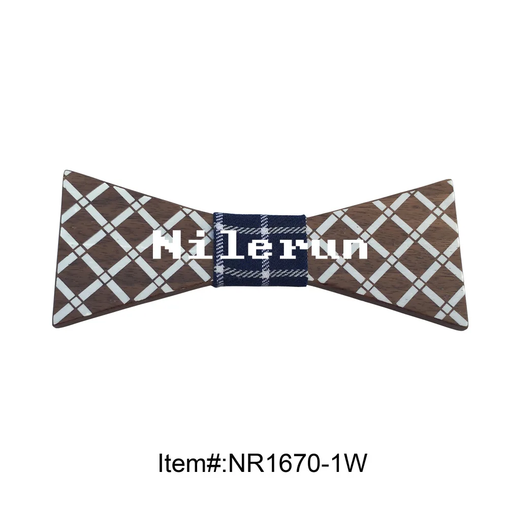 

Модный галстук-бабочка в английском стиле с сине-белым клетчатым узором из черного ореха подходит для свадьбы, бизнеса и всех видов вечерин...