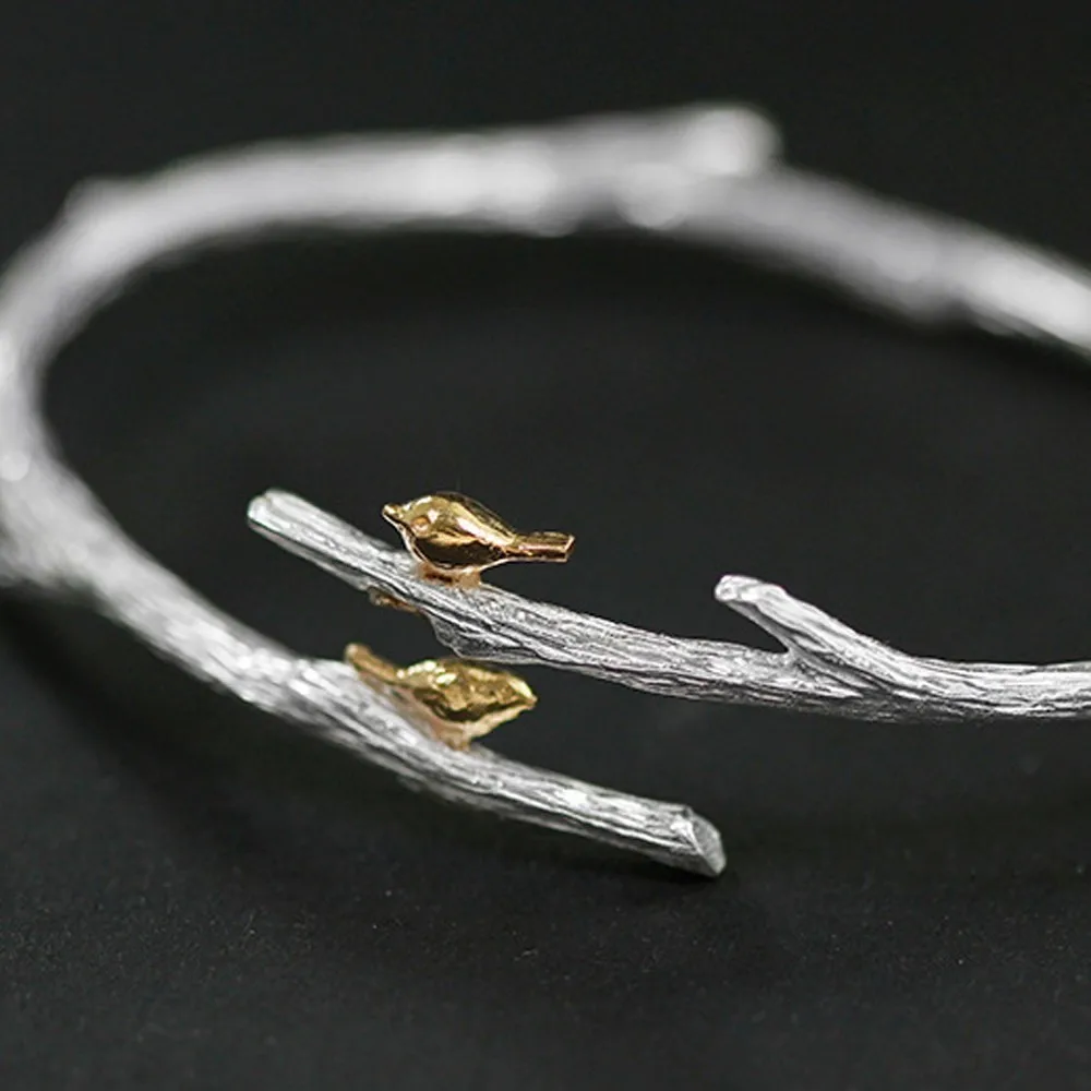 Женский браслет из стерлингового серебра 925 пробы LARGERLOF простые винтажные