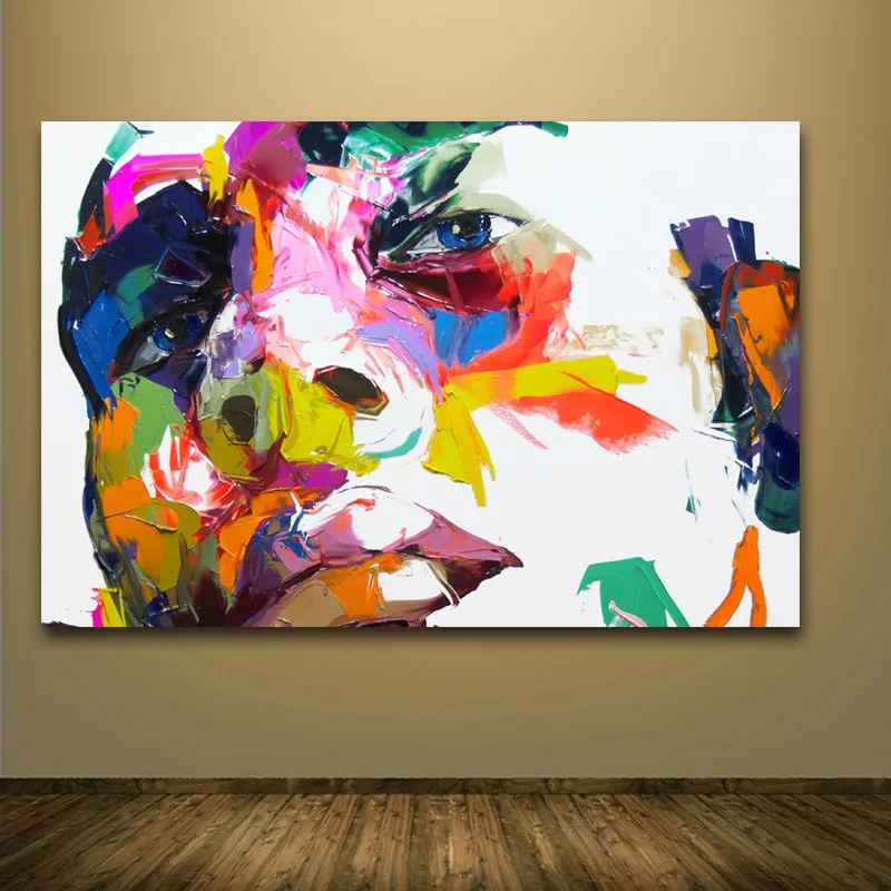 Nielly Франсуаза акварель поп-стрит арт люди лицо живопись холст роспись маслом