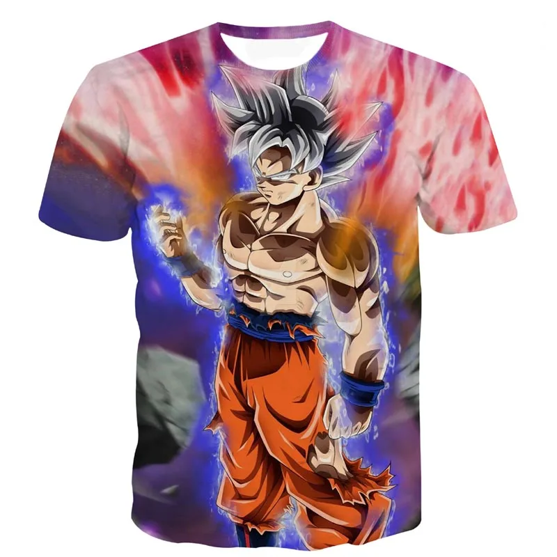 god goku Dragon Ball Z футболки мужские летние с 3D принтом супер сайян Сон Гоку черный Вегета Битва Драконий мяч Повседневная футболка Топы футболки - Цвет: god goku