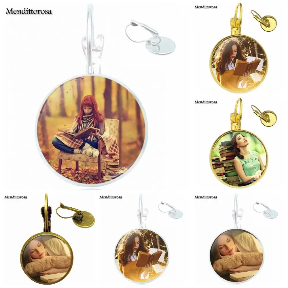 Женские винтажные массивные ювелирные изделия для девушек чтения позолоченные