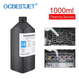 Жидкость для очистки УФ, 1000 мл, для модифицированного принтера Epson Roland чернила Mimaki Ультрафиолетовые, раствор для очистки печатающей головки, УФ-чернила