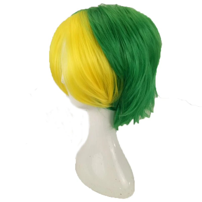 HAIRJOY Синтетический волос мужской мятно-зеленый слоистый короткий прямой мужской парик для косплея 5 цветов