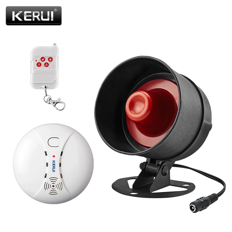 kit 5 KERUI DIY 100 дБ беспроводная локальная сигнализация системы безопасности домашняя сирена спикер охранная инфракрасная сигнализация детектор датчик двери комплект сигнализации - Цвет: kit 5