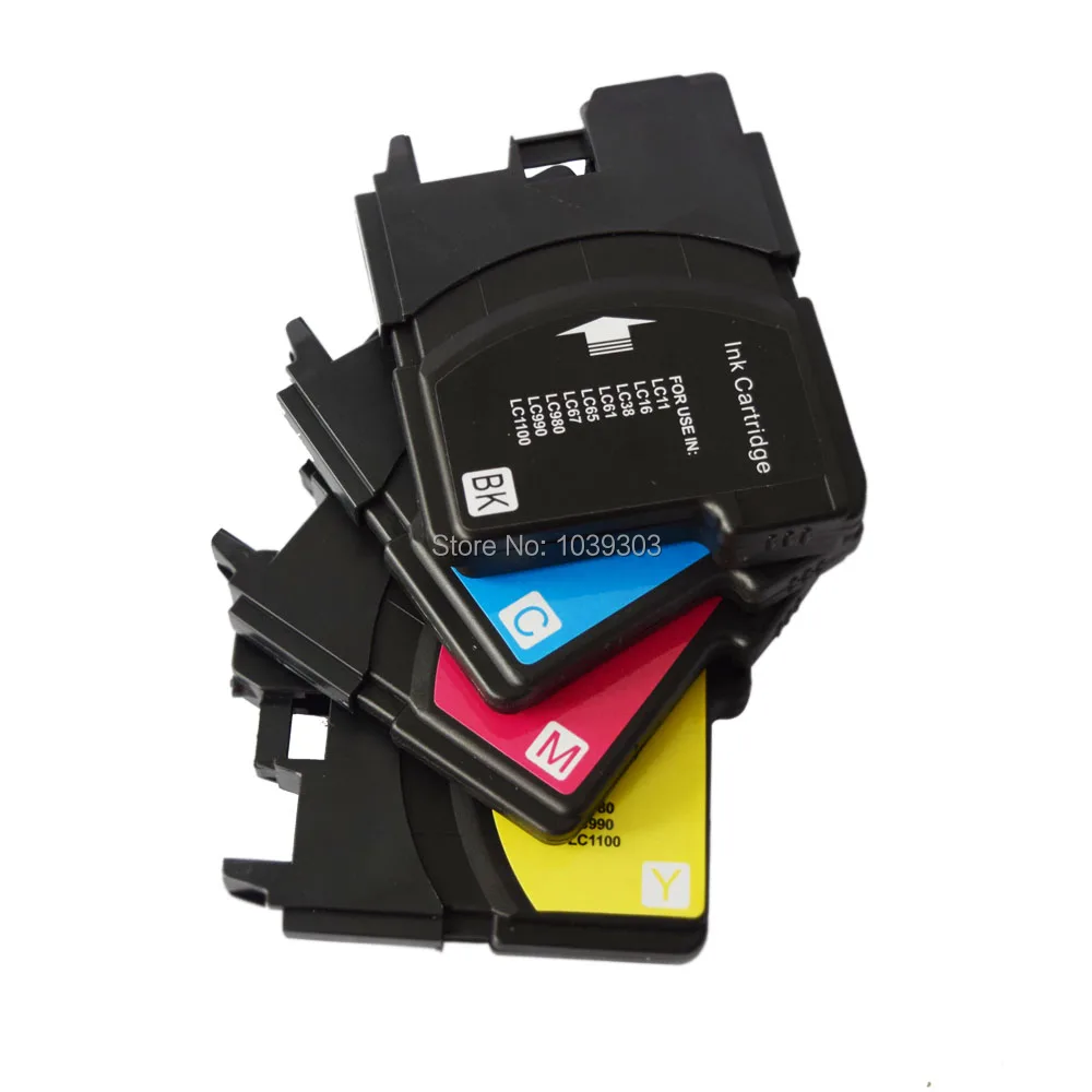 

4x LC38 LC61 LC65 LC67 LC980 LC1100 LC39 LC985 LC11 ink Cartridge Compatible for DCP-J125 J315W J515W MFC-J265W J410 J415W