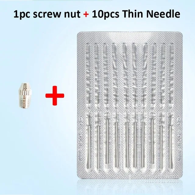 10 needles and 1 nut Лазерный инструмент для удаления бородавок, веснушек, татуировок, пятновыводителей, машина для ухода за кожей, лазерная плазменная ручка, инструмент для очистки кожи лица - Цвет: 10 needles and 1 nut