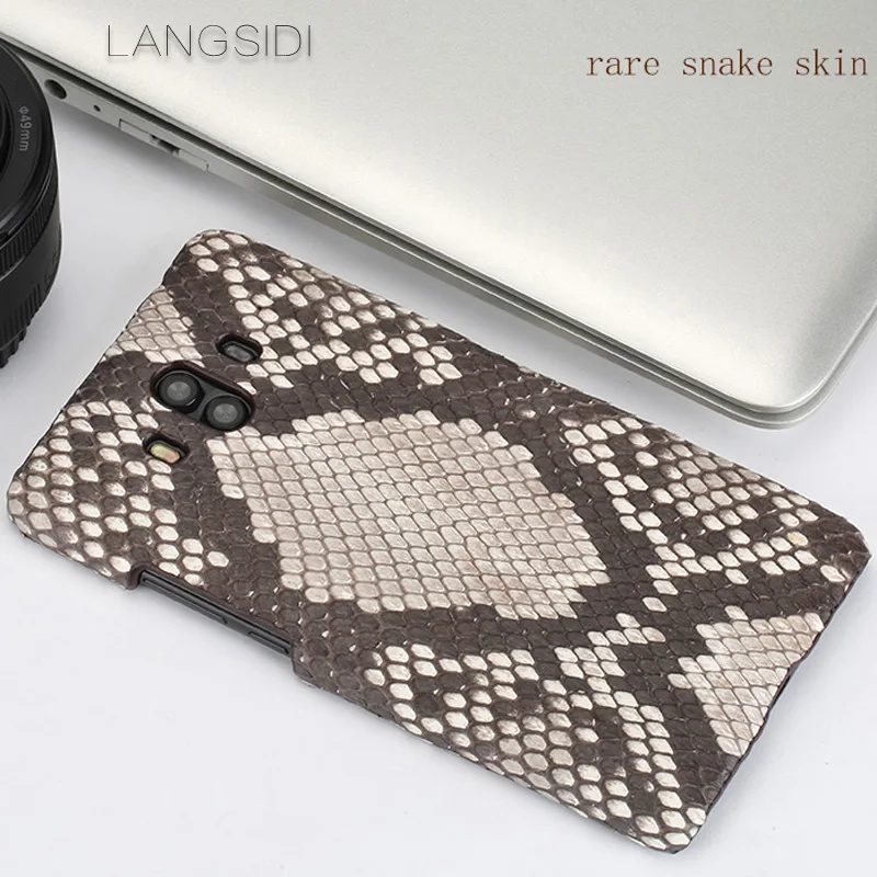 wangcangli For Huawei P9 Luxury handmade real python Skin leather phone case Genuine Leather | Мобильные телефоны и