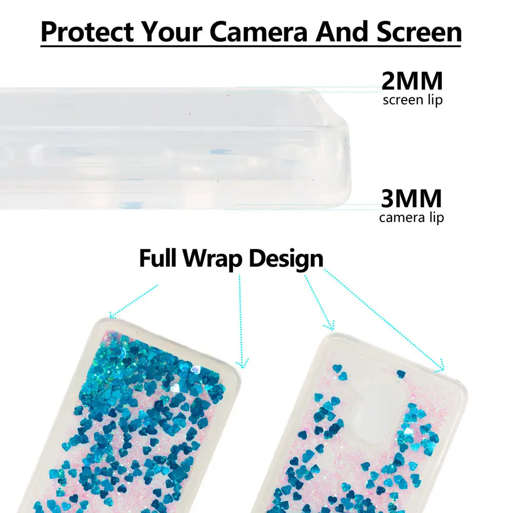 Чехол для телефона с зыбучим песком Huawei GT3 NMO L22 L31 L02 Dynamic Liquid Love Heart мягкая задняя