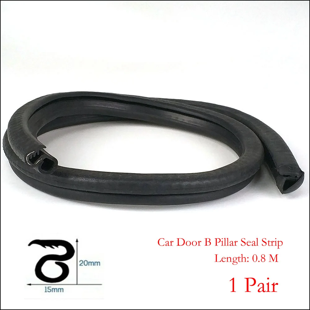 0.8M Car Door B Pillar Seal Strip  Car Weatherstrip Motor Van Boat Door Rubber Seal Sealing