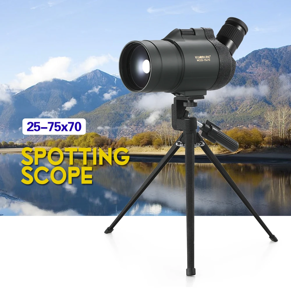 Visionking 25 75x70 антизапотевающий телескоп водонепроницаемый угловой точечный труба