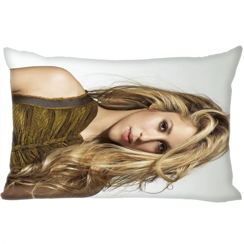 Shakira наволочка атласная ткань яркий Гладкий прямоугольник Подушка на молнии чехлы домашние украшения для свадьбы для друга подарок