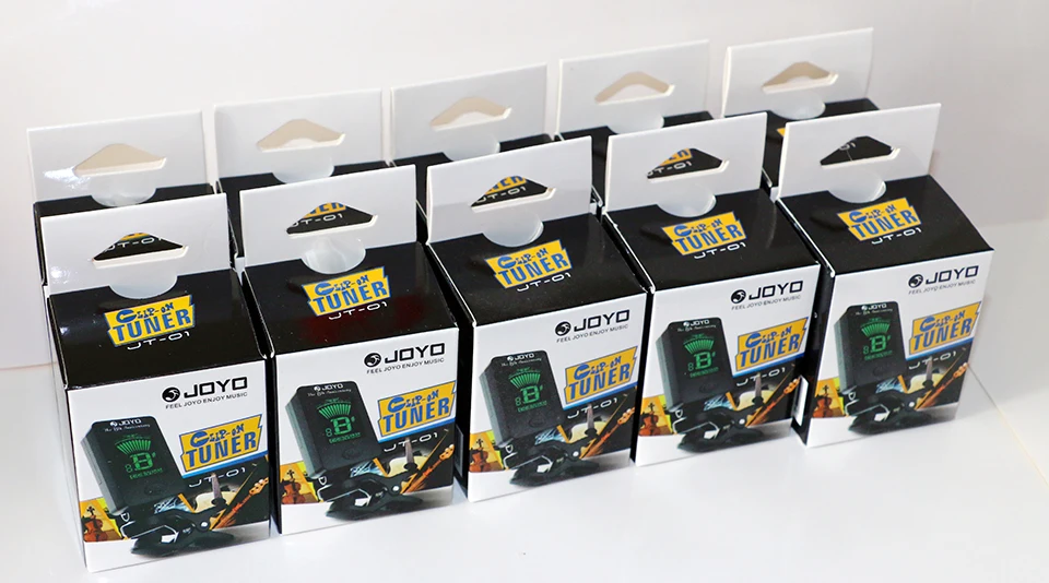 

Free Shippng JT-01 JOYO Tuner Mini Digital LCD Clip on Tuner Musical Instrument for Guitarra Guitar Bass Violin Ukulele