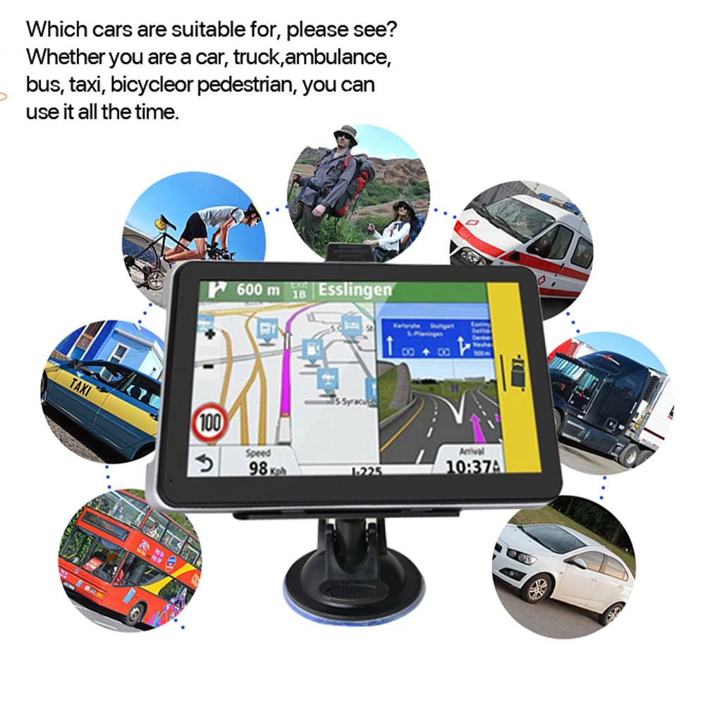 7 дюймовый HD Автомобильный GPS навигатор FM Navitel 2019 новейшая Карта Европы