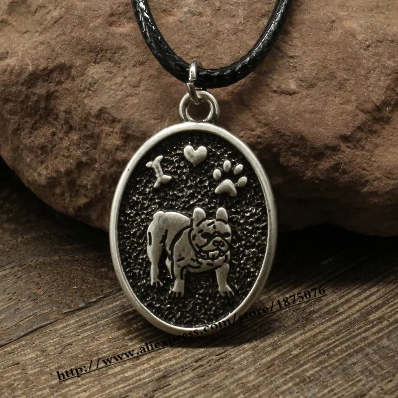 1pcs Free shipping cute dogs pendant Handmade Bulldog jewelry metal necklace gift of love | Украшения и аксессуары