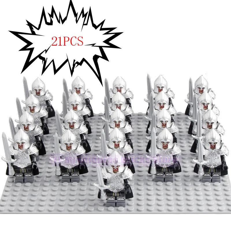 Игра престолов Kingsguard Legoed экшн фигурки корпус средневековый рыцарь армейские