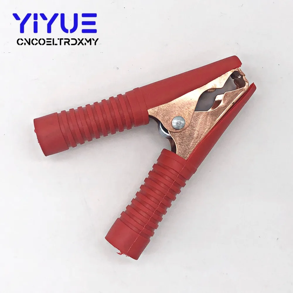 2 шт. зажим автомобиля с формой крокодила пластиковые ручки батареи зажимы кабель