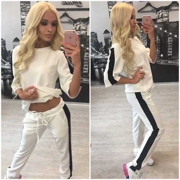 Green Women Tracksuit Autumn Sportwear Long Sleeve Pink Sport Suit Femme Jogging Sweatshirt And Pants demix in Running Sets | Спорт и