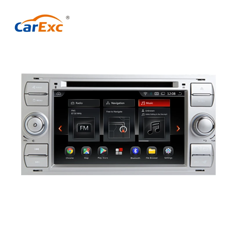 CarExc Android 9 0 OS Octa Core для Ford S-Max Kuga Fusion Transit Focus II автомобильный DVD-плеер с GPS-навигацией