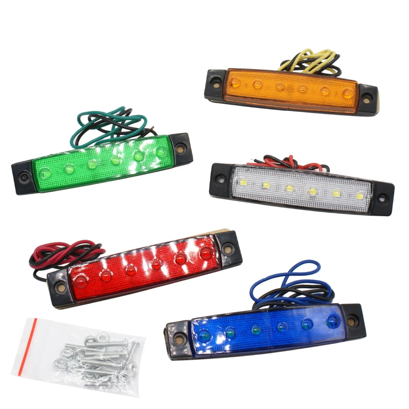RXZ 12В/24В 6SMD светодиодные автомобильные Внешние огни авто Автобус Грузовик