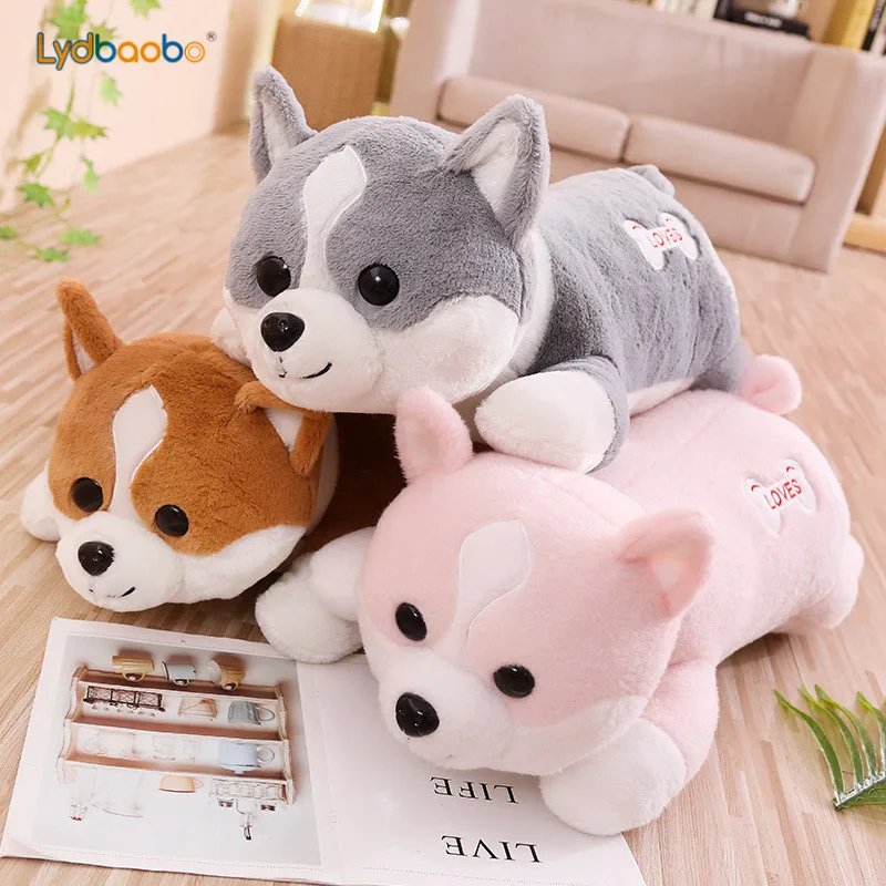 

60/80cm Lovely Giant Soft Corgi Dog Plush Toy Stuffed Soft Animal Cartoon Pillow Best Gift for Kids Children