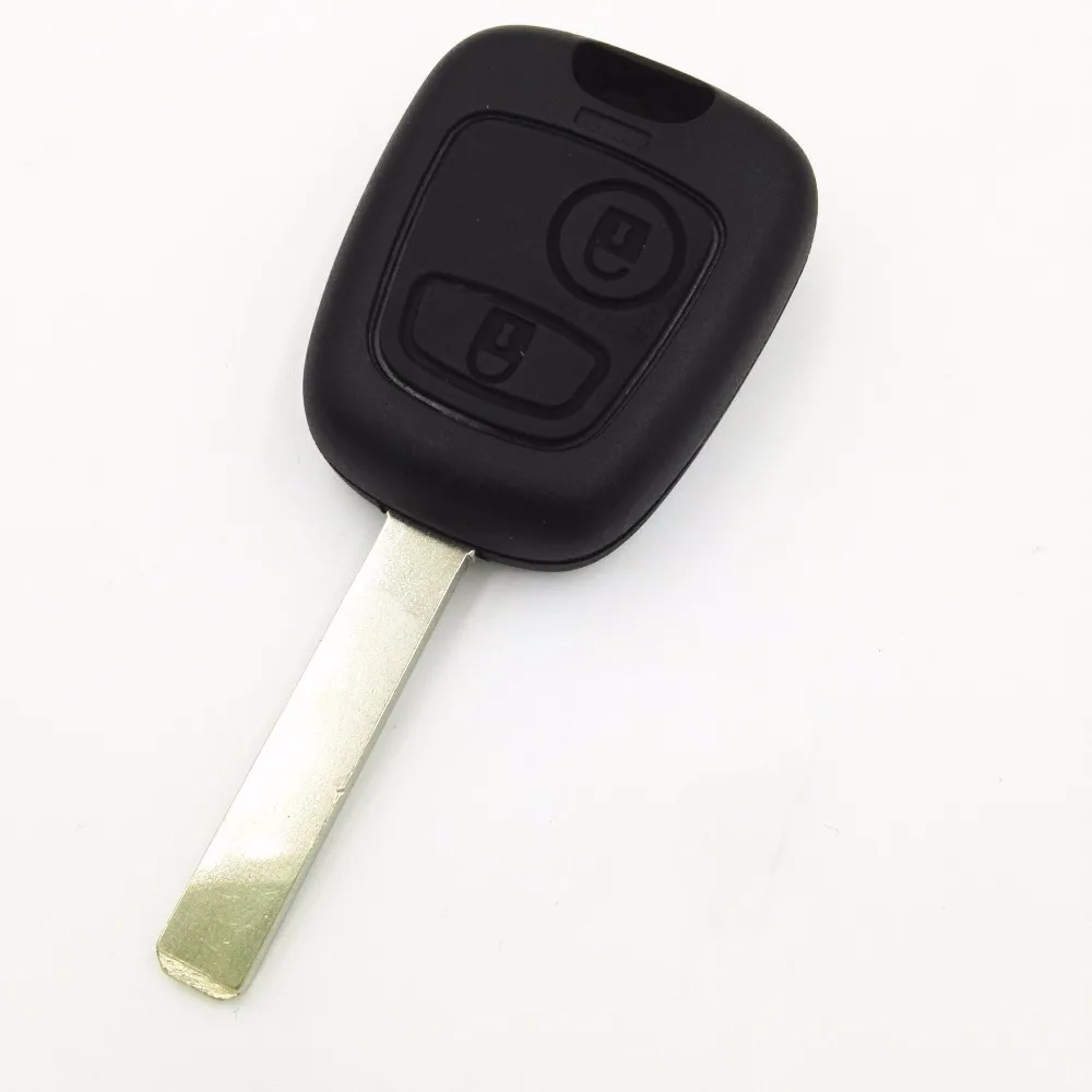 Запасной ключ с 2 кнопками без паза для Citroen C1 C2 C3 Pluriel C4 C5 C8 Xsara Picasso пульт