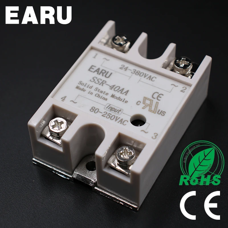 1 шт. металлическое базовое твердотельное реле Φ 40A выход AC 24 380V SSR|ssr-40 aa|ssr-40aa 40asolid